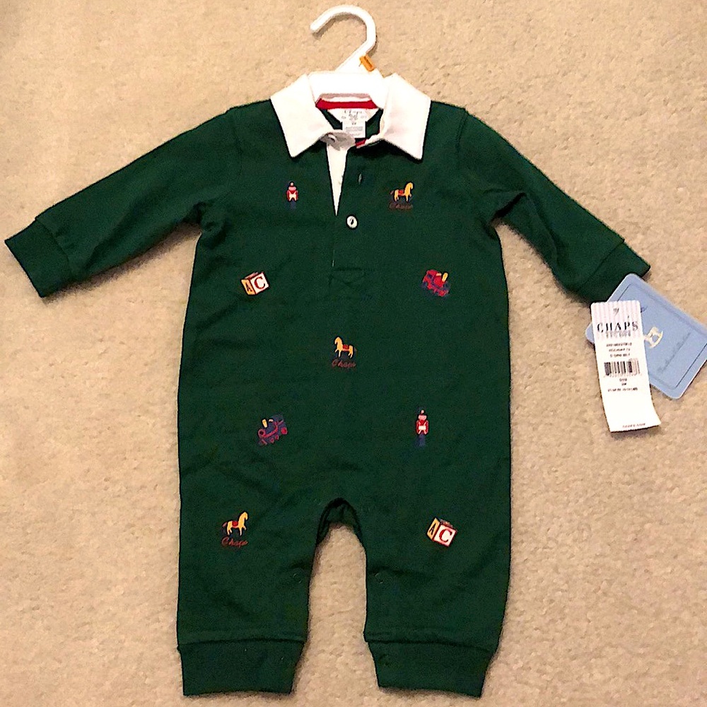NWT Chaps Holiday Embroidered One Piece